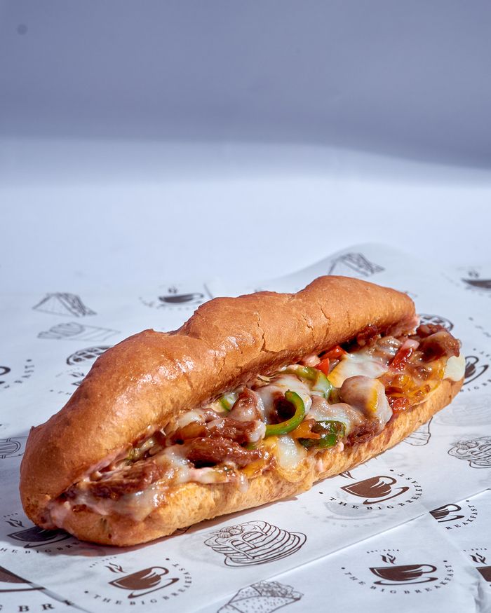 Steak French Roll Sandwich - Steak, Grilled Onions, Swiss Cheese