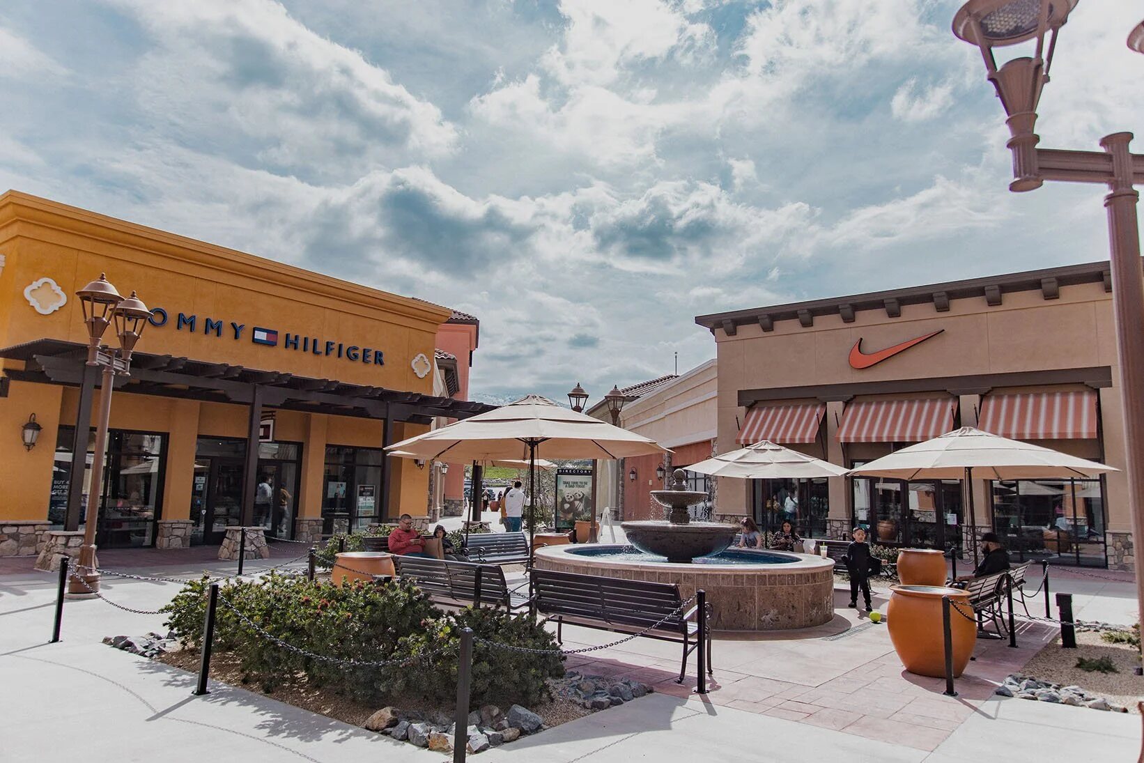 Open-air shopping at the Outlets at Tejon